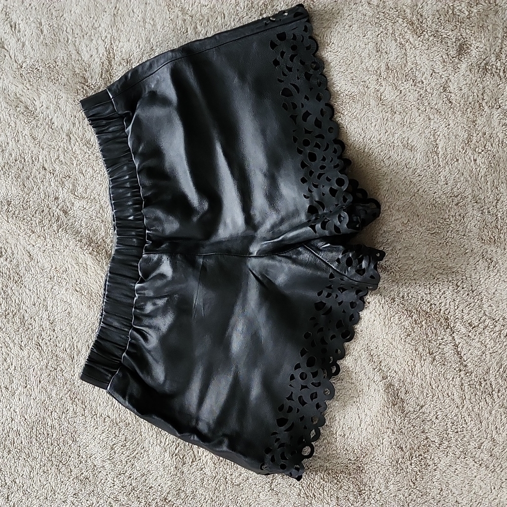 Diane von Furstenberg Leather shorts